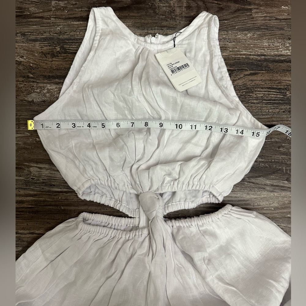 NWT Faithfull The Brand Zeta White Midi Dress Size 4 - Picture 6 of 8